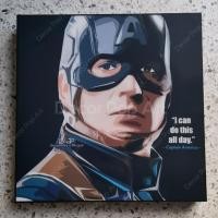 ราคา DECOR POP ART Captain America รูปติดผนัง กัปตันอเมริกา Marvel Avengers ของแต่งบ้าน คอนโด กรอบรูป รูปวาด ของขวัญ shf ML (8200565364)
