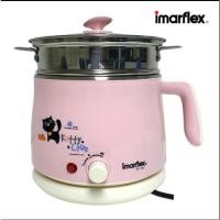 ราคา IMARFLEX หม้อต้มอเนกประสงค์พร้อมซึ้ง รุ่น IF-141 ความจุ 1.5 ลิตร ซึ้งนึ่งฝาแก้ว ลายแมวสีชมพู (5547432779)