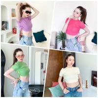 ราคา พร้อมส่งเสื้อY2K#เสื้อครอปไหมพรมสีพาสเทลY2K#ครอปสั้น#ครอปY2K#ครอปผูกเชือก#ครอปเอวลอย#ป้ายValen#เสื้อไปทะเล#ผ้าไหมพรม (21153165790)