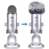 ราคา Wanjason ไมโครโฟน Furry Windscreen Muff - Mic Wind Cover Fur Pop Filter เป็นโฟมสําหรับ Blue Yeti, Blue Yeti Pro USB คอนเดนเซอร์ Mic (27233368168)