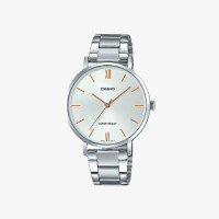 ราคา CASIO นาฬิกาข้อมือผู้หญิง รุ่น LTP-VT01D-7BUDF Standard Silver (9236103543)