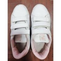 ราคา รองเท้าแบรนด์แท้ FILa 3สเตป สีขาวชมพู /มือสอง size38ยาว24 (6915372223)