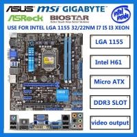 ราคา ASUS P8H61-M PRO ใช้เมนบอร์ดเดสก์ท็อป LGA 1155 DDR3 USB2.0 US3.0 I3 I5 I7 16GB H61 H61M เมนบอร์ดเดิมใช้ (49158240400)