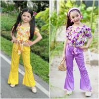 ราคา [CLEARANCE SALE ลดราคา] ชุดลายดอก 4-7 ขวบ ชุดย้อนยุคเด็ก ชุดลายดอกสงกรานต์ ชุดงานวัดลายดอก ชุดทองกวาวเด็ก (28581671358)