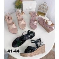 ราคา รองเท้าไซส์ใหญ่ 41-45 เตารีดส้นตึก รัดส้นหน้าไขว้สูง3นิ้ว (23008390233)
