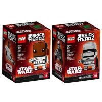 ราคา 41485 + 41486 : LEGO BrickHeadz Star Wars FINN & CAPTAIN PHASMA (สินค้ากล่องไม่สวย) (1317963360)