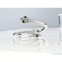 ราคา แหวนเงินแท้925 สเตอร์ลิง ประดับตาน้องงูน้อยด้วย Green Zircon และ CZ หรูหรา (21636693103)