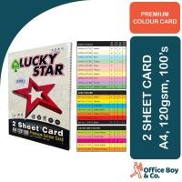 ราคา การ์ด A4 IK Lucky Star 2 แผ่น 120 แกรม 100 แผ่น กระดาษสีพรีเมี่ยม / Kad Warna A4 / การ์ดชื่อ / การ์ดแต่งงาน / สี (50606520043)