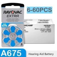 ราคา แบตเตอรี่เครื่องช่วยฟัง PCS 6-60 ขนาด 675 675A A675 PR44 Rayovac แบตเตอรี่เสริมที่ไม่มีสารปรอทสำหรับเสียง A (26489584217)
