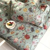 ราคา ผ้าปูที่นอนลายดอกไม้ ผ้าปูที่นอนผ้าฝ้าย 100% พร้อมผ้าคลุมที่นอนยางพารา ผ้าปูที่นอน 3 ฟุต 3.5 ฟุต 5 ฟุต 6 ฟุต (28950377634)
