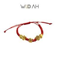 ราคา [Free-Gift]ด้ายแดง-ด้ายดำปี่เซียะทอง Minimal Style กำไลปี่เซียะคู่ทองหยวนเป่า - ปี่เซียะคู่บอลทอง (27254092797)