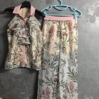 ราคา ชุดเซ็ท2ชิ้น เสื้อแขนกุดลายดอก พร้อมกางเกงเข้าชุด มือ2 สภาพดี ป้ายNutnicha (5707738499)