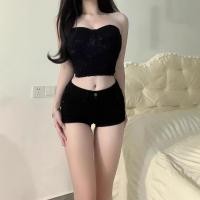ราคา กางเกงขาสั้นผ้ายีนส์สกินนี่สีดําผู้หญิง2025ฤดูร้อนเอวสูงยืดสาวร้อนกางเกงร้อนสั้นพิเศษ20260325 (49257801414)