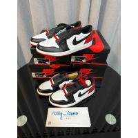 ราคา (มือ1 พร้อมส่งด่วน ถูกที่สุด! ของแท้ ป้ายส้ม) รองเท้า Nike Air Jordan AJ1 Low OG Black Toe (CZ0790-106 /CZ0858-106) (41915322762)
