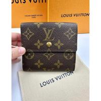 ราคา กระเป๋าสตางค์สามพับ Louis Vuitton Monogram Elise แท้ 100% มือสองสภาพดี (55152341986)