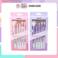 ราคา (BR12/1ชิ้น) *คละสี* ชุดแปรงแต่งหน้า 5 ชิ้น ซีเวนน่า Sivanna Colors 5 Piece Makeup Brush Set (43211548269)