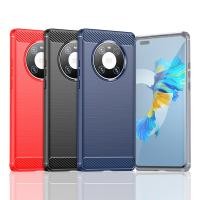 ราคา สําหรับ Huawei Mate 10 20 X 30 40 50 60 Pro Plus Lite กรณีคาร์บอนไฟเบอร์ Soft TPU กันกระแทกปกหลังปลอก (21921176249)