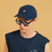 ราคา Otter head embroidery navy cotton cap หมวกแก๊บผ้าคอตตอน ปักหัวนาก Underlinebags (21994448458)