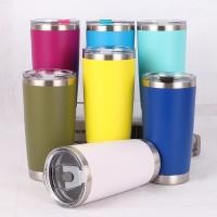 ราคา แก้วเก็บความเย็นขนาด 20 Oz,แก้วเยติสีพื้นขอบเลท (13283593169)