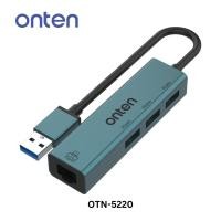 ราคา Onten OTN-5220 USB3.0 to 3-Ports USB 3.0 Hub with Gigabit Ethernet (27528471381)