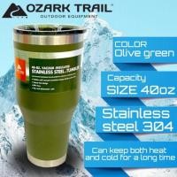 ราคา Ozark Trail Tumbler 40oz  Jumbo Size แก้วเก็บความเย็นยาวนาน 18-24 ชม (20249197328)