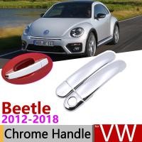 ราคา for Volkswagen VW Beetle New Beetle 2012~2018 Chrome Door Handle Cover Car Accessories Stickers Trim Set 2013 2014 2016 (19949278614)