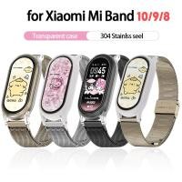 ราคา MIJOBS สายรัด Mi Band 10 9 8 เคสพลาสติก สายนาฬิกาโลหะ สำหรับผู้ชายผู้หญิง สายรัดข้อมือ Xiaomi Smart Band 9 รุ่นเซรามิก อุปกรณ์เสริมทดแทน (26005148010)