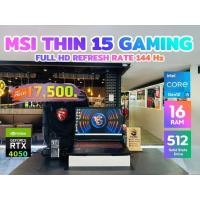 ราคา MSI Thin GF63 12VE GAMING Intel Core i5 Gen 12 RTX4050 6GB Ram 16GB SSD 512GB เครื่องสภาพดี (54059845214)