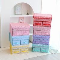 ราคา กล่องเก็บของจัดระเบียบ พับเก็บได้ ประหยัดพื้นที่ มี 2 ชั้น และ ลิ้นชักแยกในตัว พร้อมส่งครบลายตามภาพ ขนาด 30×24×18 cm (23585210039)