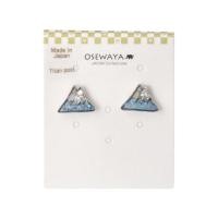 ราคา ต่างหูภูเขาไฟฟูจิ Fujiyama Stud Earrings (28514458387)
