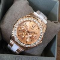 ราคา นาฬิกาข้อมือ GUESS U12005L2 Factory Women's Rose Gold-Tone Multifunction Watch (2260193976)