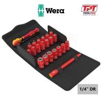 ราคา Wera ชุดเครื่องมือ ชุดบล็อก 1/4" กันไฟฟ้า 8100 SA VDE 1, Zyklop Ratchet/Socket Set (05004967001) (48210224804)