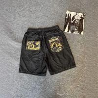 ราคา EVISU กางเกงยีนส์ขาสั้น Fushen evisu สำหรับฤดูร้อน 2025 แบบ STREETWEAR ลายปัก ASUKA UNISEX (42723050868)