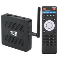 ราคา TOX3 ชุดกล่องด้านบน Dual Band WIFI S905X4 Android 11.0 Gigabit HD TV BOX 4GB/32GB (50510095041)