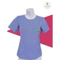 ราคา เสื้อกระทรวงสาธารณสุข เสื้ออนามัย คอกลม ปักตราสาธารณสุข (11024518947)