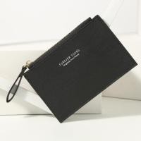 ราคา ปู่ ซิปกระเป๋าเปลี่ยนใบเล็กกระเป๋าใส่บัตรกระเป๋าสตางค์มินิสําหรับทั้งชายและหญิง (52054325483)