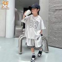 ราคา NONO ชุดเด็กชายฤดูร้อน 2025 ชุด 2 ชิ้น (เสื้อด้านบน + กางเกงขาสั้น) เหมาะสำหรับเด็กอายุ 3-12 ปี (42709475512)