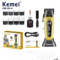 ราคา ปัตตาเลี่ยน KEMEI KM-90-4 ปัตตาเลี่ยนตัดผม ไร้สาย เสียงเงียบ มาพร้อมแท่นชาร์จ 11500 รอบ มาใหม่ (41401188389)