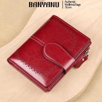 ราคา ❤ BANYANU ผู้หญิงเดิมหนังแท้เหรียญกระเป๋าสตางค์ป้องกัน RFID สุภาพสตรีของขวัญกระเป๋าสตางค์ขนาดเล (44473159829)