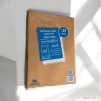 ราคา ซองเอกสารสีน้ำตาล A5 / 125 แกรม KA Brown Kraft Open End ENVELOPE (28382141571)