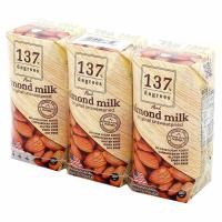 ราคา 137ดีกรี น้ำนมอัลมอนด์ยูเอชที 100% สูตรไม่หวาน ขนาด 180 มิลลิลิตร แพ็ค 3 (9310782301)