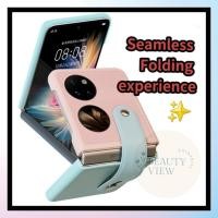 ราคา Huawei P50 Pocket Contrast Colour Flipping Phone Cover Casing (49057505934)