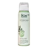 ราคา H.E.M UV Protect Spray SPF 50 PA+++ เอชอีเอ็ม สเปรย์กันแดด ผิวหน้าและผิวกาย 100 มล. (43964876426)