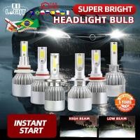 ราคา C6 ไฟหน้ารถ LED 75W H4 LED ไฟหน้ารถจักรยานยนต์ H1 H7 H11 หลอดไฟ LED รถยนต์ 9005 9006 10000LM Hi/Lo Beam หลอดไฟ (40308657589)
