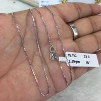 ราคา #สร้อยทองคำขาวแท้ 18k นำเข้าจากอิตาลี ลายBoxChain (815574429)