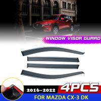 ราคา รถWindowsประตูVisorสําหรับMazda CX-3 CX3 DK 2016 ~ 2022 DeflectorควันGuardsกันสาดSun Wind Rainคิ้วสติกเกอร์อุปกรณ์เสริม (56808237685)