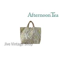 ราคา กระเป๋า AFTERNOON TEA แบรนด์แท้ มือสอง จากตู้ญี่ปุ่น ผ้าไนล่อนทรงถือขนาดกลาง พิมพ์ลายแบรนด์ น่ารักมาก zakka style (24713261707)