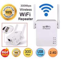 ราคา ใหม่ล่าสุด! ของแท้! มีรับประกัน! 300Mbps Wifi Repeater อุปกรณ์ขยายสัญญาณไวไฟ แบบมีสองเสา (4163309900)