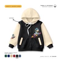 ราคา Donald Duk Rocket Hoy Hoy Kids Varsity Hoodie Jacket อายุ 1-6 ปี (56959149564)