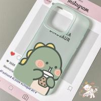 ราคา GOOD เคสมีน้ำค้างแข็ง TPU น่ารัก ไดโนเสาร์ตัวน้อย สีเขียว สําหรับIPhone16 15 13 14 12 11 7 8plus Pro Promax X XR XS (44258551864)